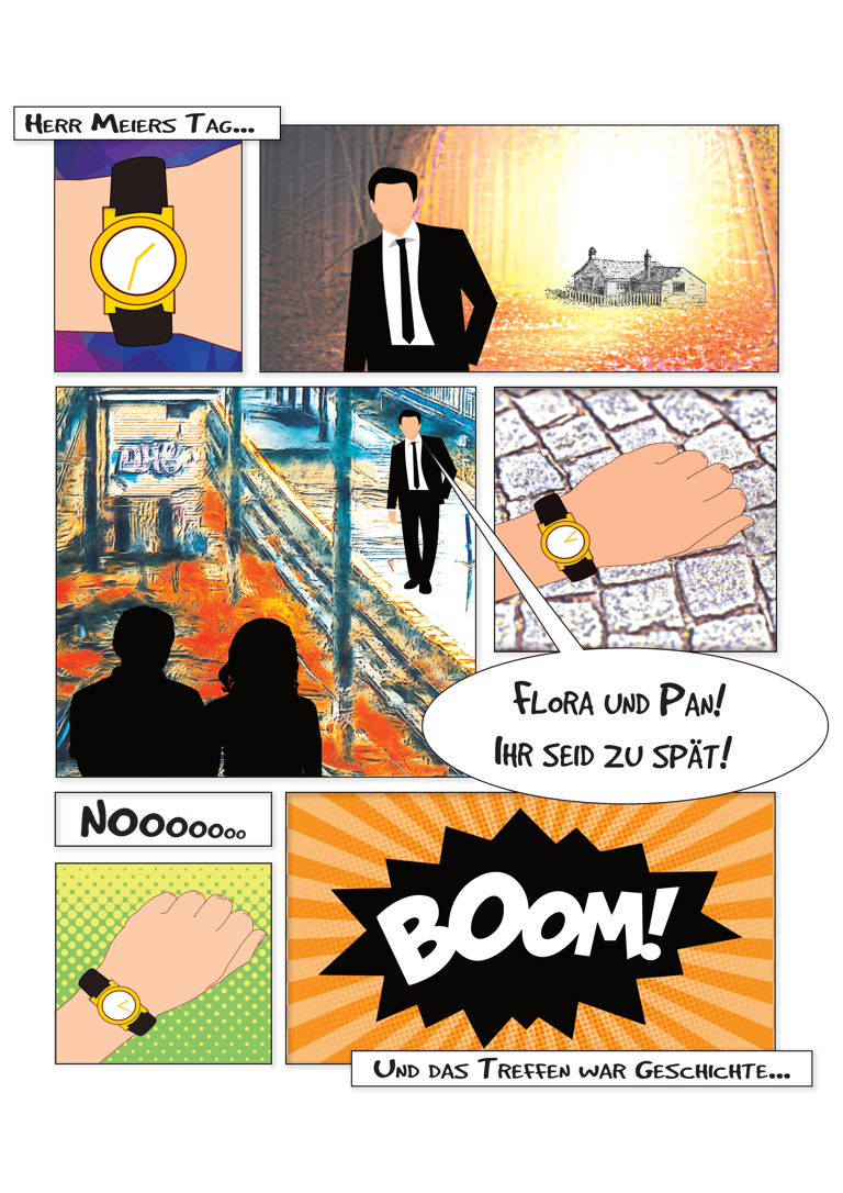 Der erste Comicentwurf